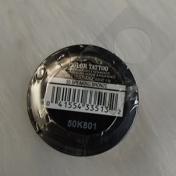 Maybelline Color Tattoo Pure Pigments 24hr Eyeshadow Bronze, Brown, Buff&Tuff - Picture 4 of 5